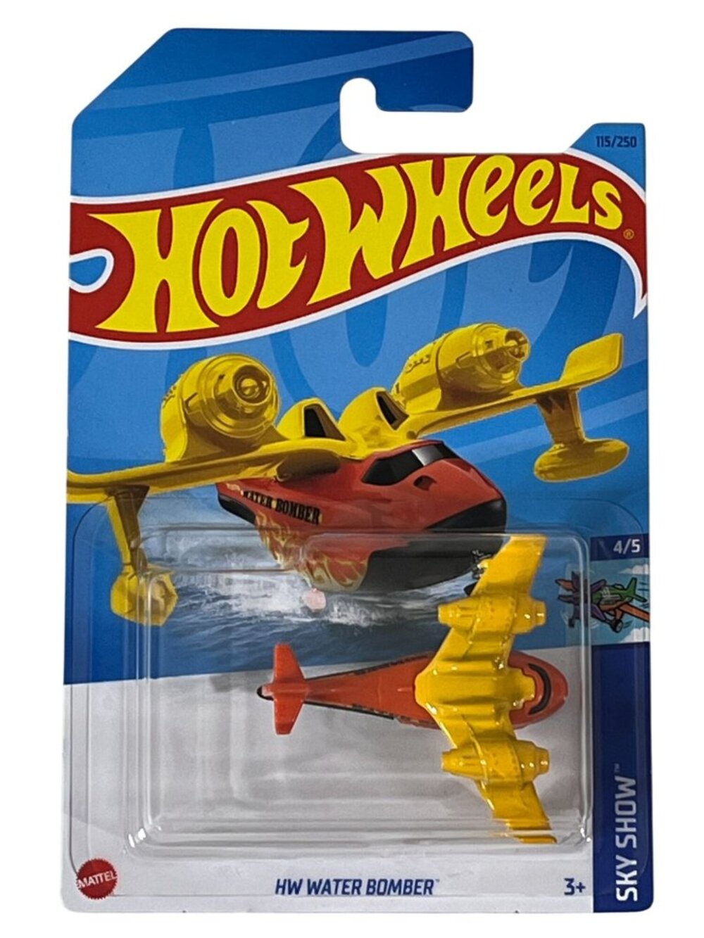 Hot Wheels Water Bomber Sky Show 4/5 Airplane Diecast Mainline NOC